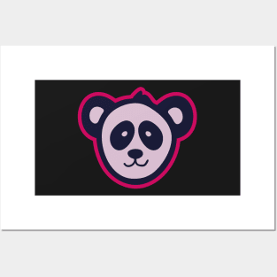 Panda Face Posters and Art